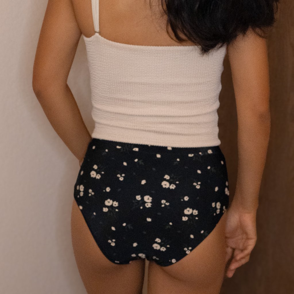 Geode Swimwear Black High-Waisted Daisy Bottoms — image 5 of 8